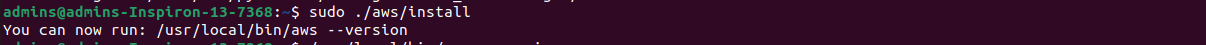 Installa AWS CLI