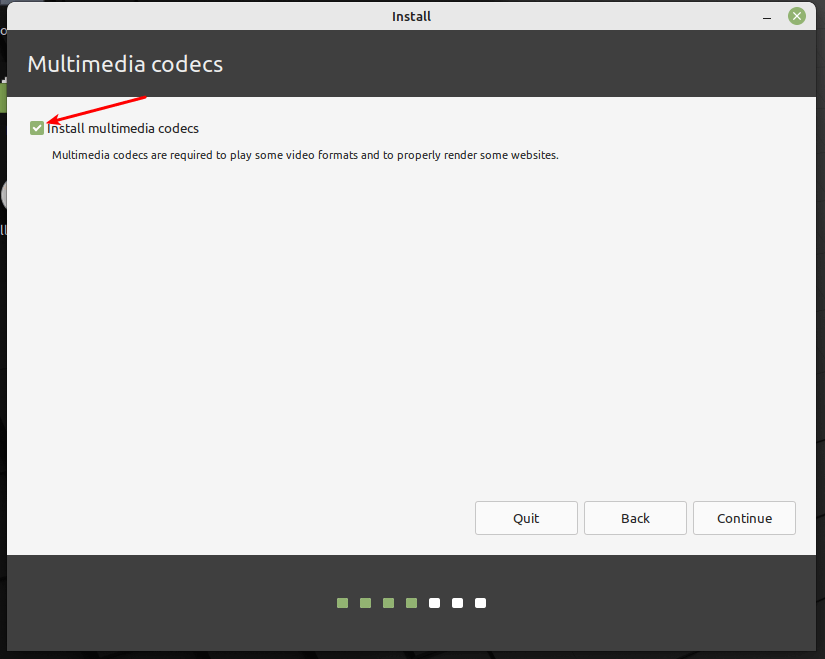 Installa codec multimediali
