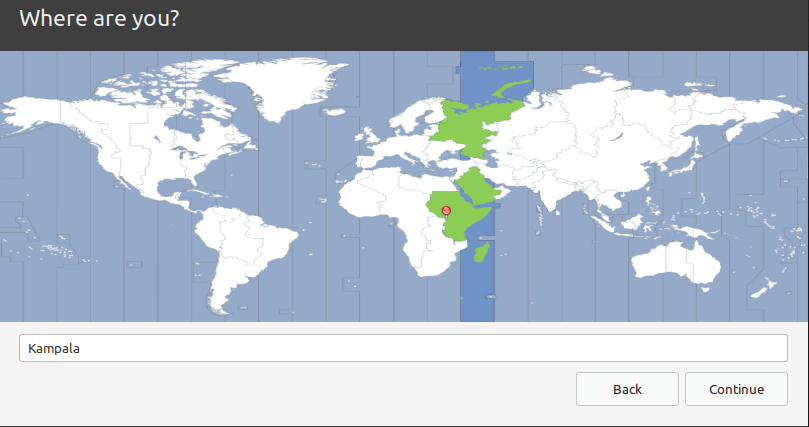 Scegli Linux Mint Timezone