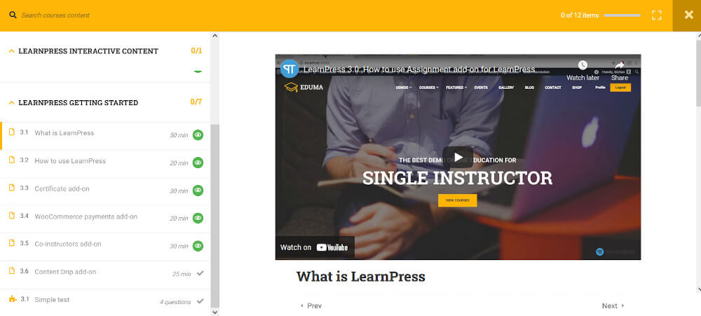 LearnPress – Plugin LMS per WordPress