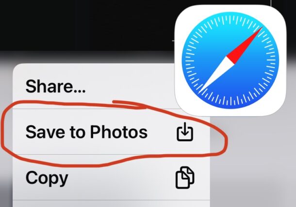 Come salvare le immagini da Safari nell'app Foto di iPhone