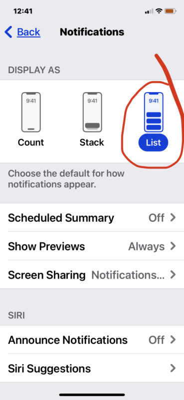 Modifica lo stile delle notifiche iOS su Blocco schermo