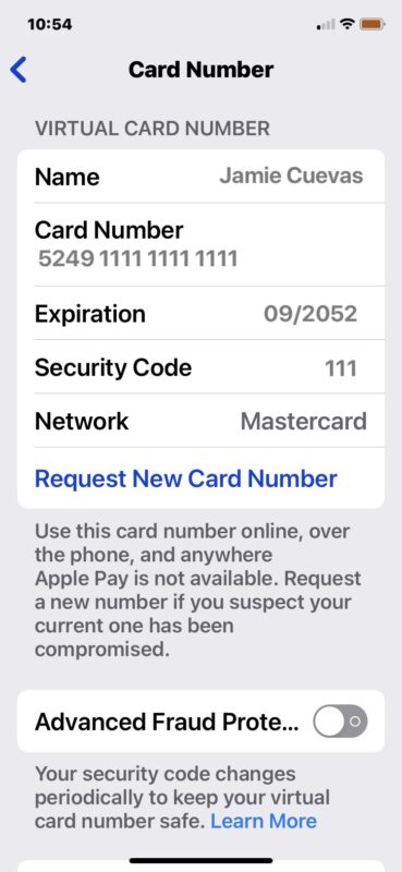 Come vedere il numero della Apple Card, la data di scadenza, il codice di sicurezza su iPhone