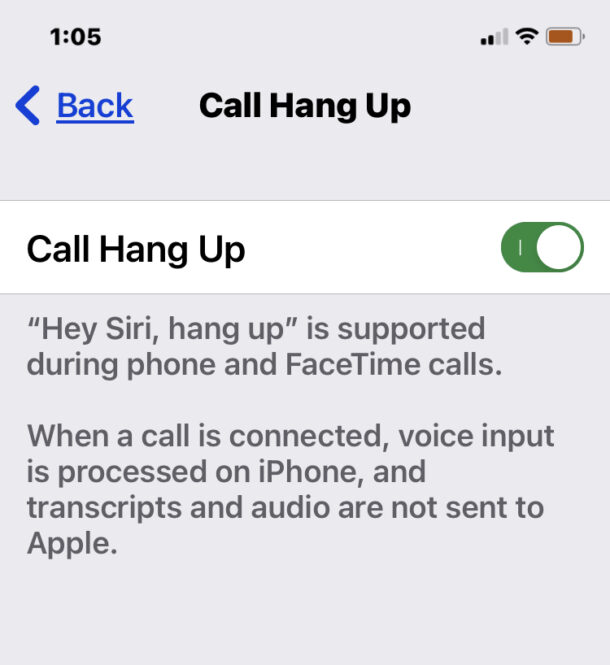 Ehi Siri Riaggancia chiamate iPhone