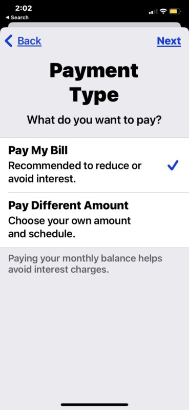 Come impostare il pagamento automatico per Apple Card