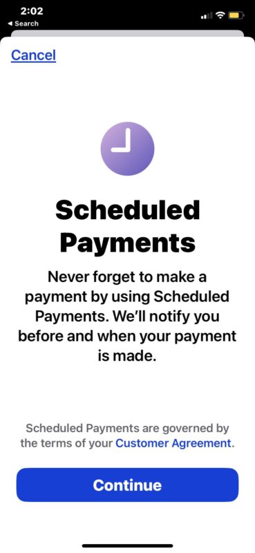 Come impostare il pagamento automatico per Apple Card