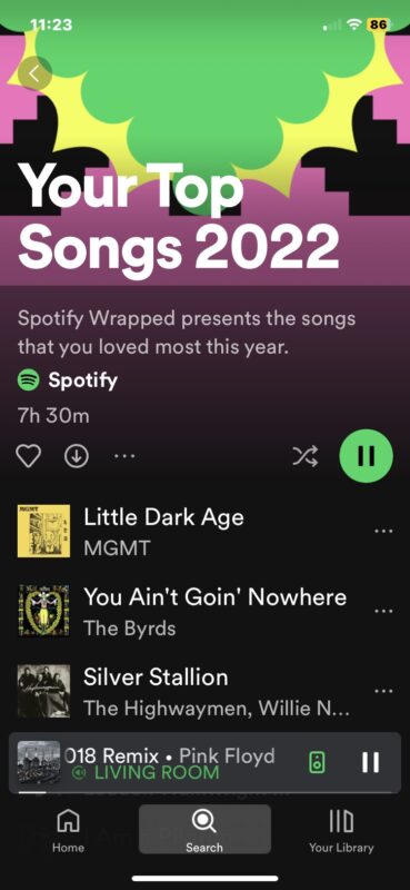 Playlist Spotify Wrapped 2022