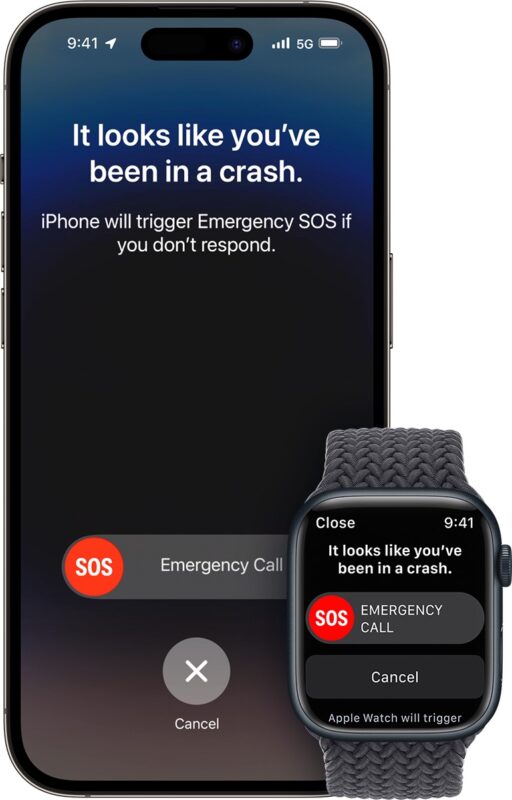 Rilevamento di crash su iPhone e Apple Watch