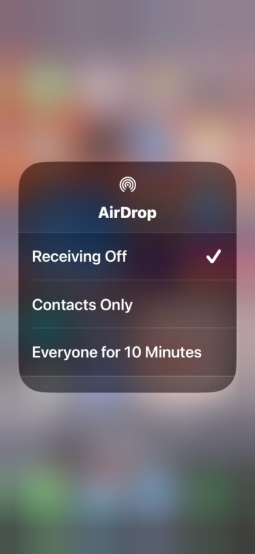 Come disattivare AirDrop su iPhone o iPad