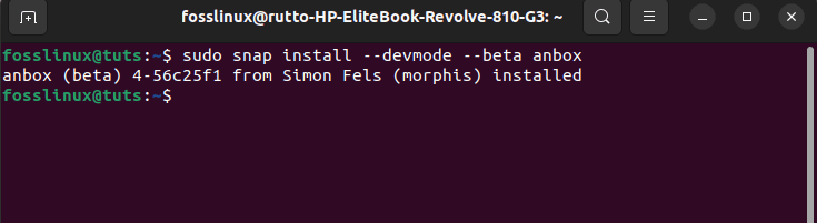 installa anbox