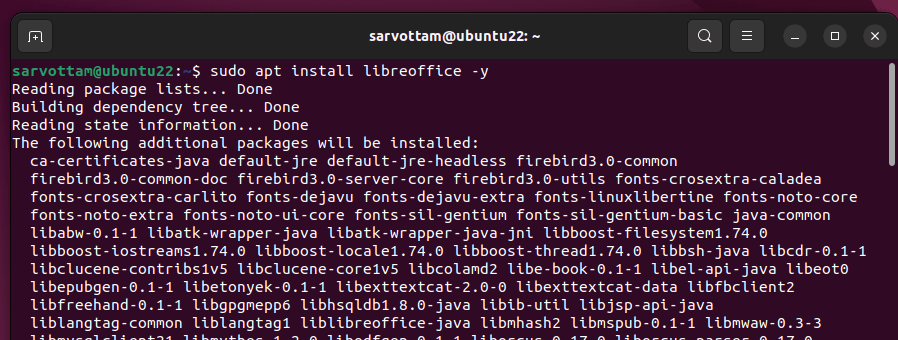 Installa LibreOffice in Ubuntu usando PPA