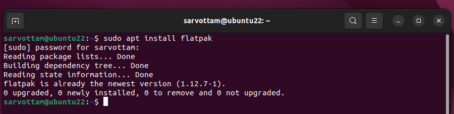 Installa Flatpak su Ubuntu