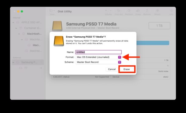 Come formattare un'unità USB per Mac scegliendo il file system Mac OS