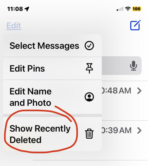 Come recuperare i messaggi eliminati su iPhone o iPad con la funzione di recupero eliminati di recente