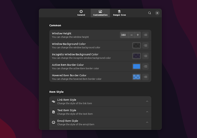 Scheda personalizzazione panoramica Scheda personalizzazione panoramica
