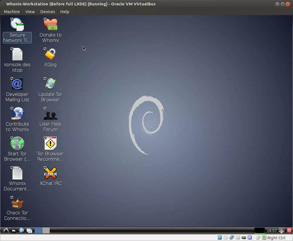 Sistema operativo Linux Whonix