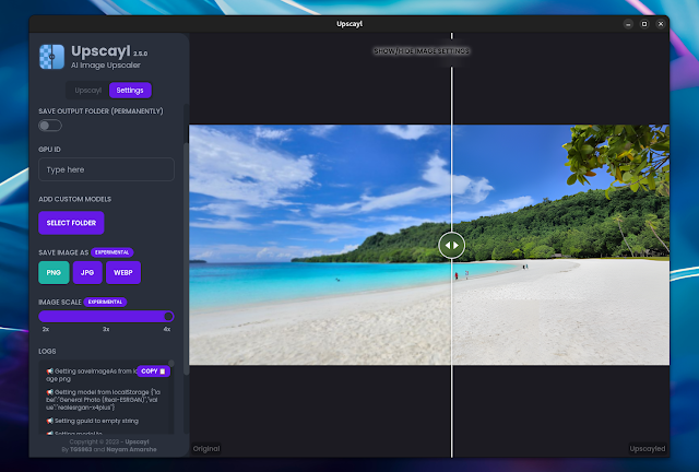 Impostazioni Upscayl Impostazioni Upscayl
