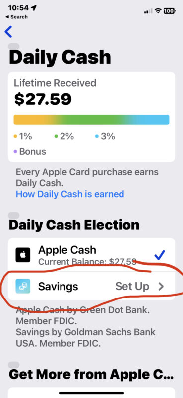 Come configurare il conto di risparmio Apple su iPhone