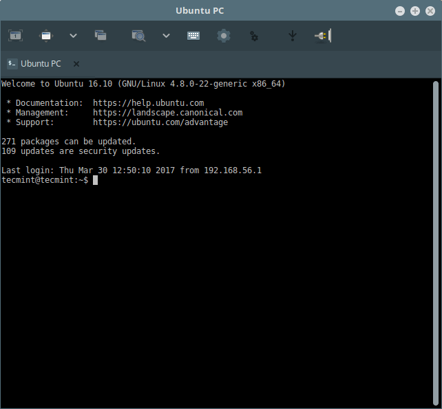 Remmina Connessione SSH Remota