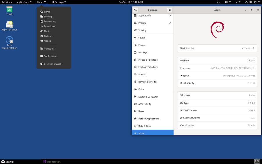 Sistema operativo CODE Desktop