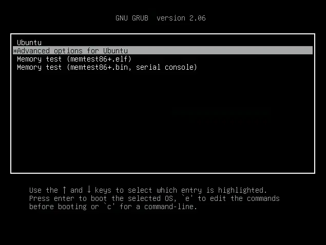 menù grub