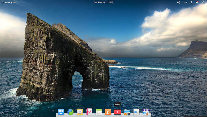 Ambiente desktop del sistema operativo elementare