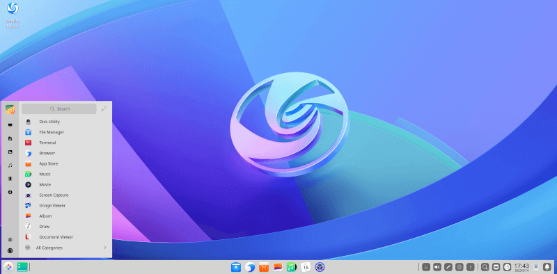Ambiente desktop Deepin