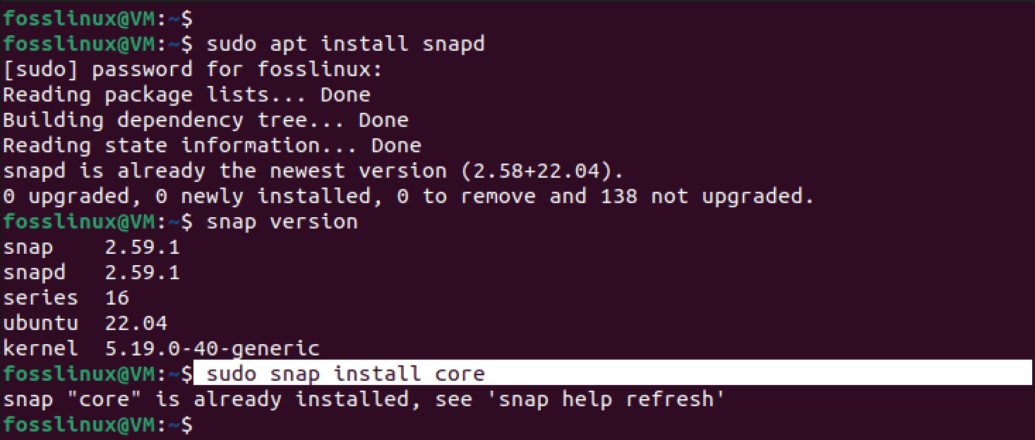 installare snap su ubuntu
