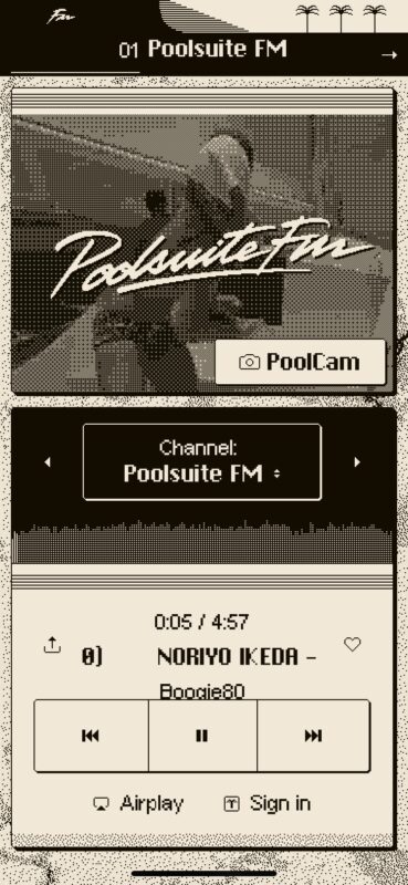 Poolsuite FM per iPhone