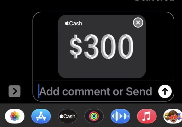 Invia denaro con Apple Cash da Messaggi