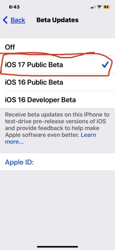 Come partecipare alla beta pubblica di iOS 17