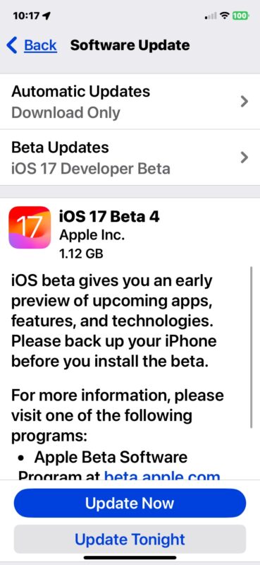 iOS 17 beta 6 è disponibile per il download