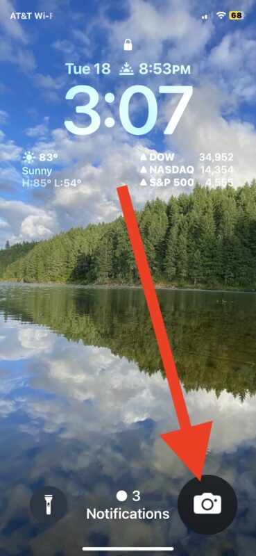 Scatta foto dalla schermata di blocco con l'accesso rapido alla fotocamera su iPhone