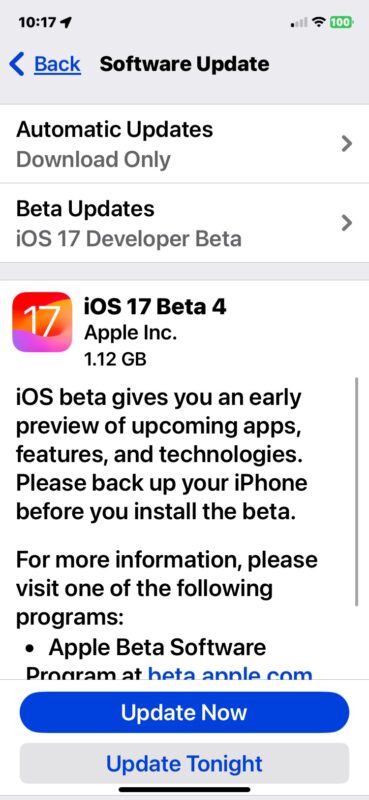 iOS 17 beta 7 è disponibile per il download