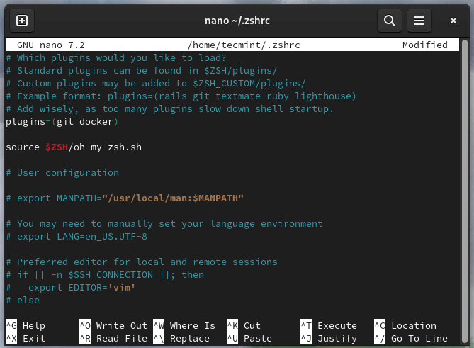 Aggiungi il plugin Oh-My-Zsh