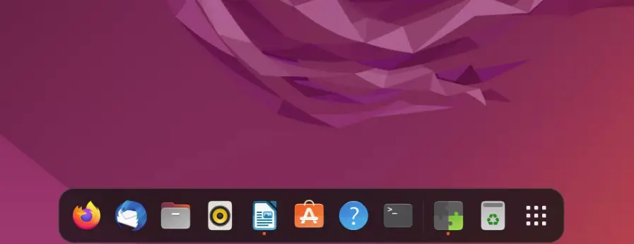 dock attivato su Ubuntu 22.04