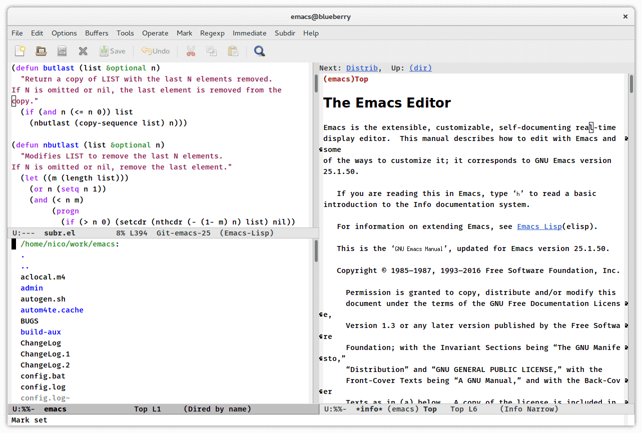 Editor Emacs Markdown per Linux