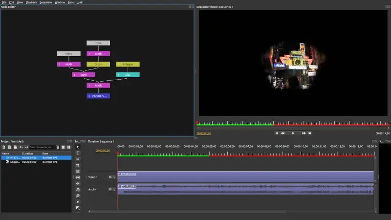 Editor video di oliva