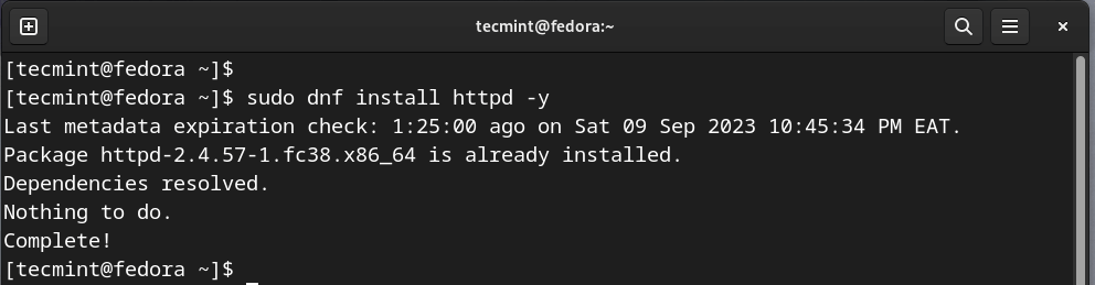 Installa Apache su Linux