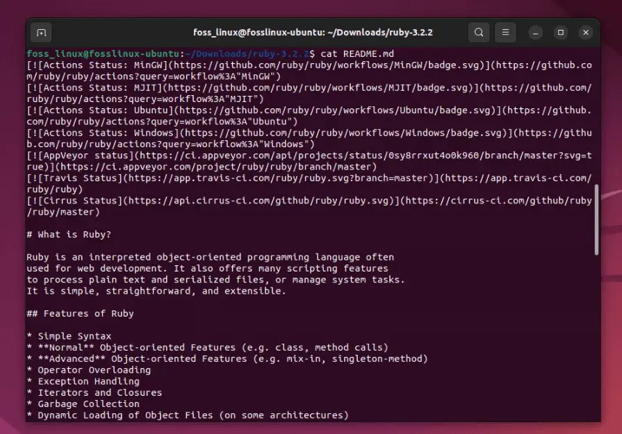 leggendo il contenuto del file readme