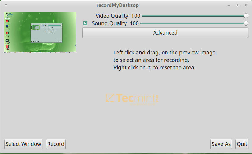 recordMyDesktop per Linux