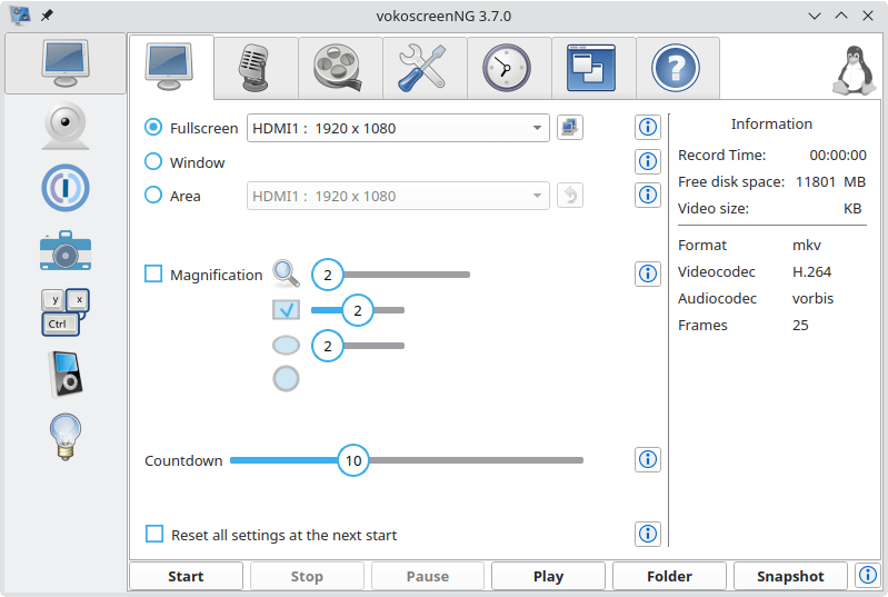vokoscreenNG - Creatore di screencast
