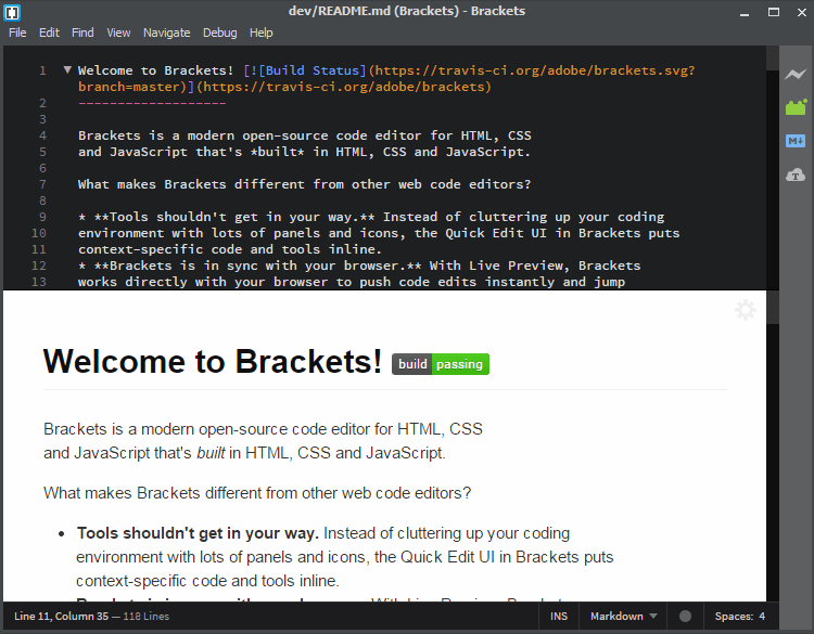 Anteprima del plugin Markdown tra parentesi