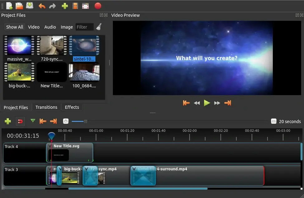 Editor video OpenShot