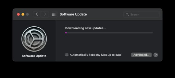 Download degli aggiornamenti di macOS Monterey senza installare macOS Sonoma
