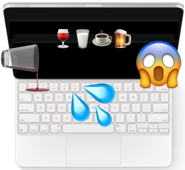 Liquido versato sulla Magic Keyboard dell'iPad