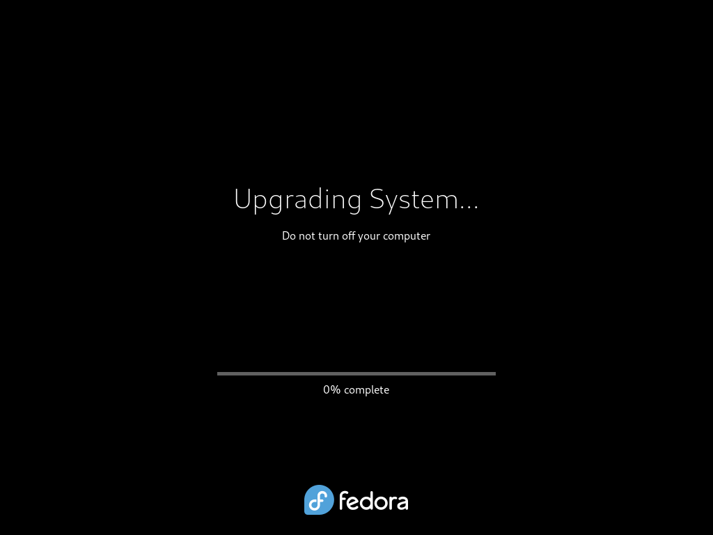 Aggiornamento del sistema Fedora