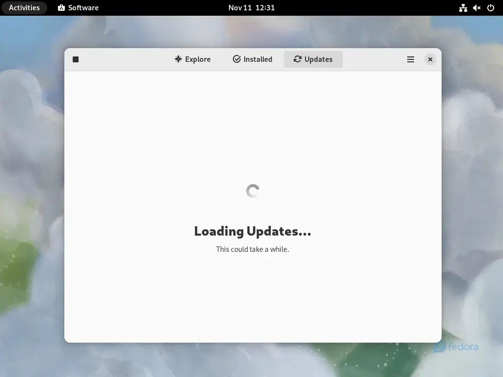 Aggiorna il software Fedora