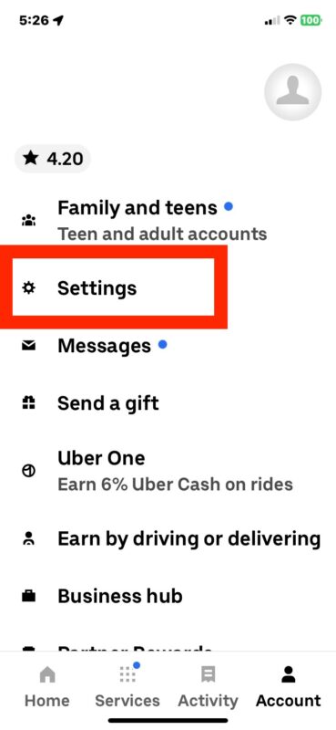 Come disattivare le notifiche promozionali e gli avvisi di marketing Uber