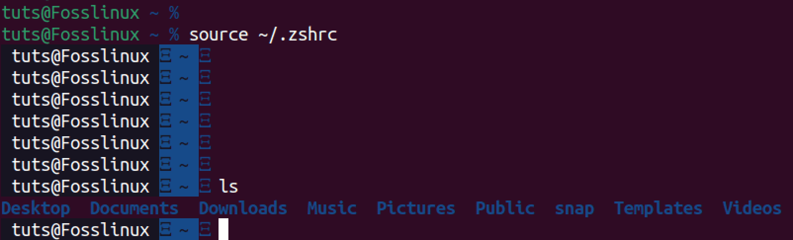 test del nuovo tema oh mio zsh